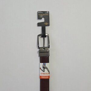 NWT - Dockers Reversible Stretch Belt Brown/Black – Size M (34–36)